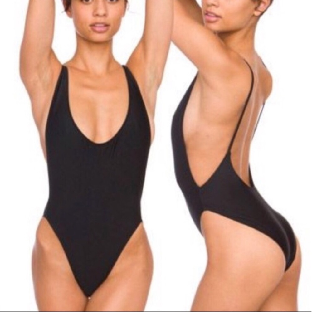 american apparel one piece swim suit bodysuit